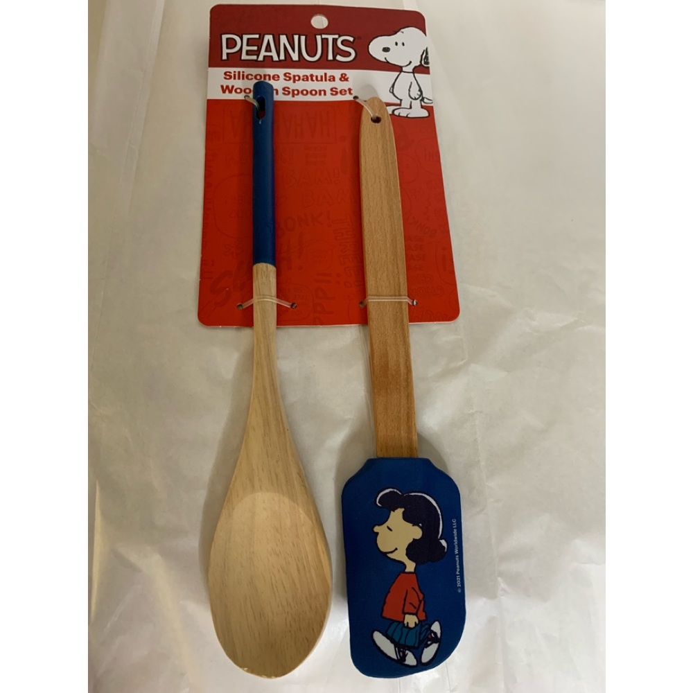 Peanuts Silicone Spatula & Wooden Spoon Set, new in package